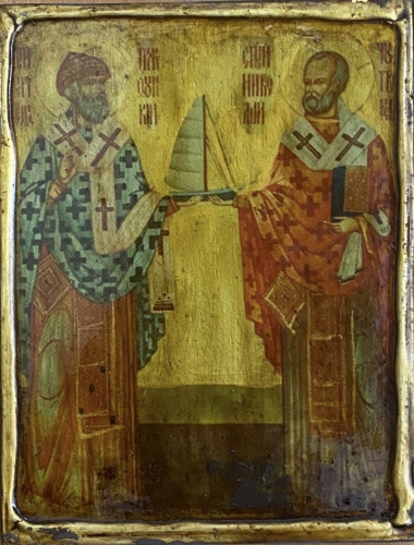 Икона св. Николай и св. Спиридон 2012