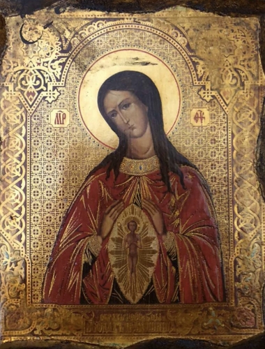 Ікона Помічниця в родах Богородиця 2008