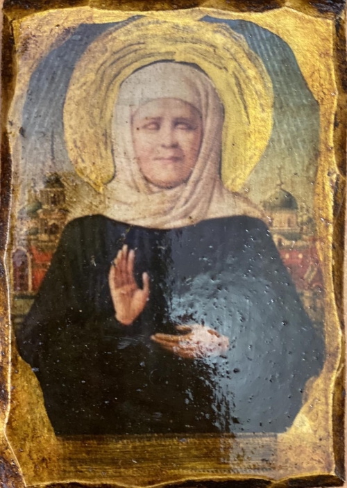 Ікона під старовину Свята Матрона 9891