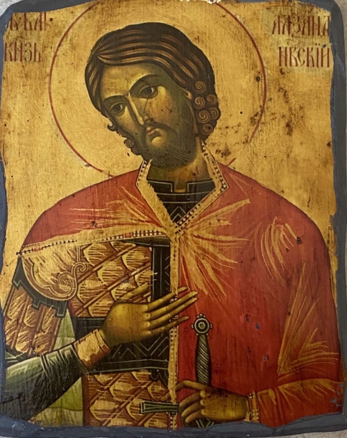 Ікона під старовину святий Олександр Невський 8009