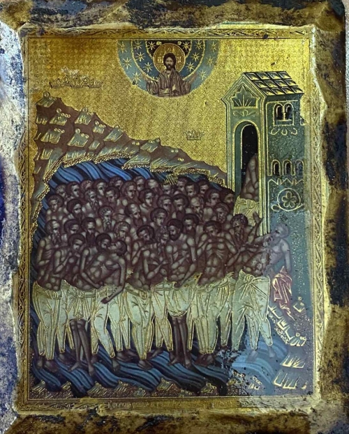 Ікона під старовину Севастійські мученики (40 святих) 5000
