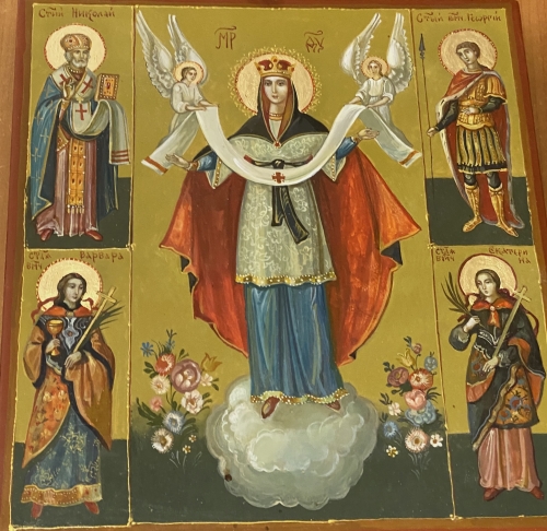 Покров Пресвятой Богородицы с святыми 1415