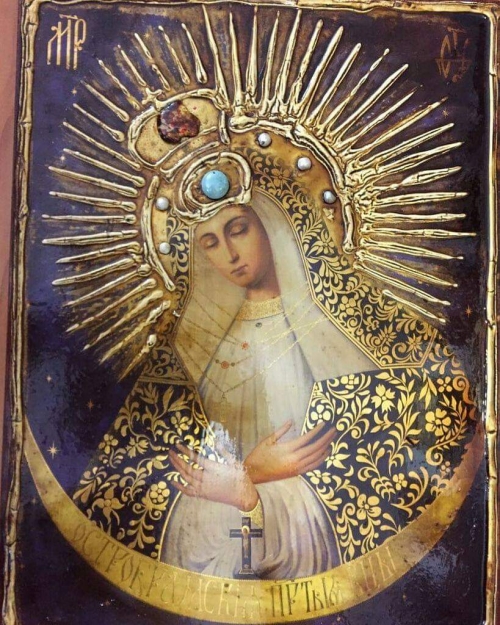 Икона под старину Остробрамская  Богородица 1783