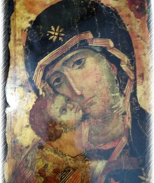 Икона под старину Владимирской Пресвятой Богородицы 1764