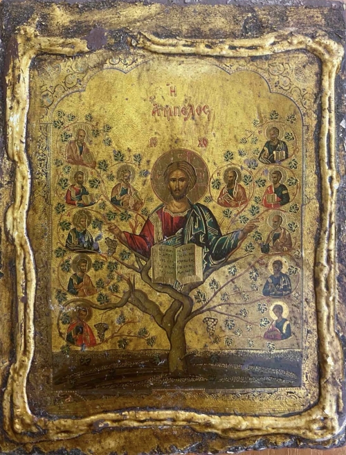Икона под старину Древо жизни 1789