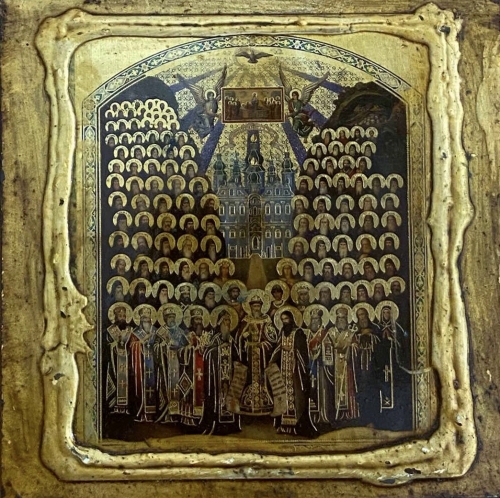 Ікона під старовину Преподобних Печерських святих 1774