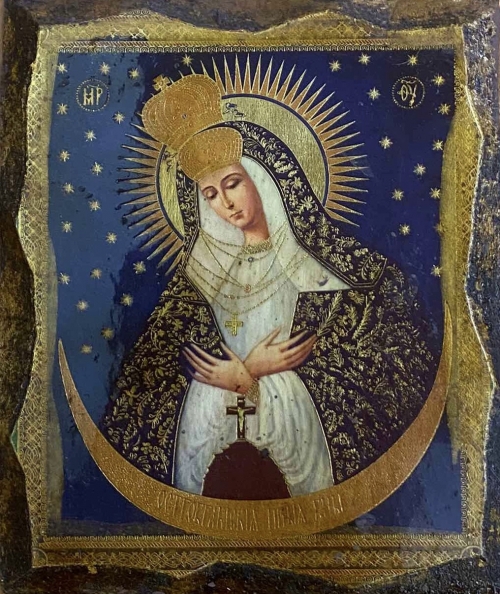 Ікона під старовину Остробрамська Богородиця 1775