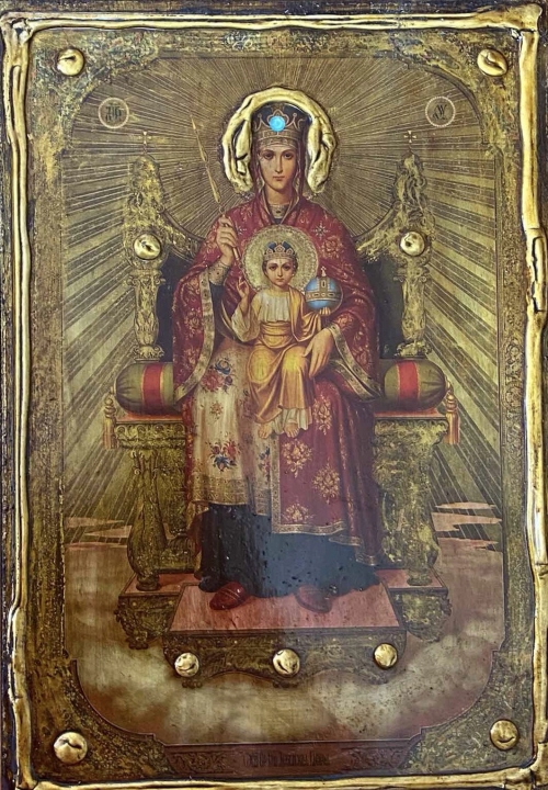 Икона под старину Державная Пресвятая Богородица 1776