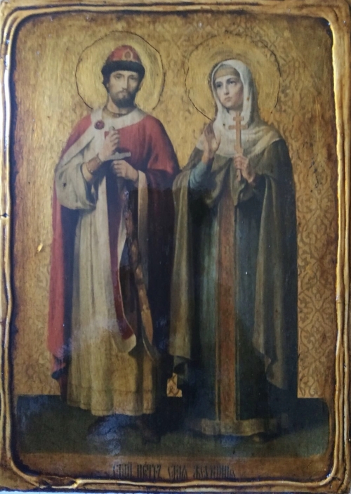 Икона под старину св.Петр и Февронья 2015