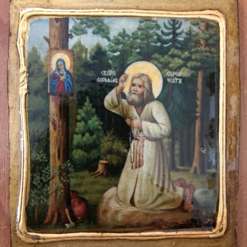 Ікона під старовину Серафим Саровський 5012