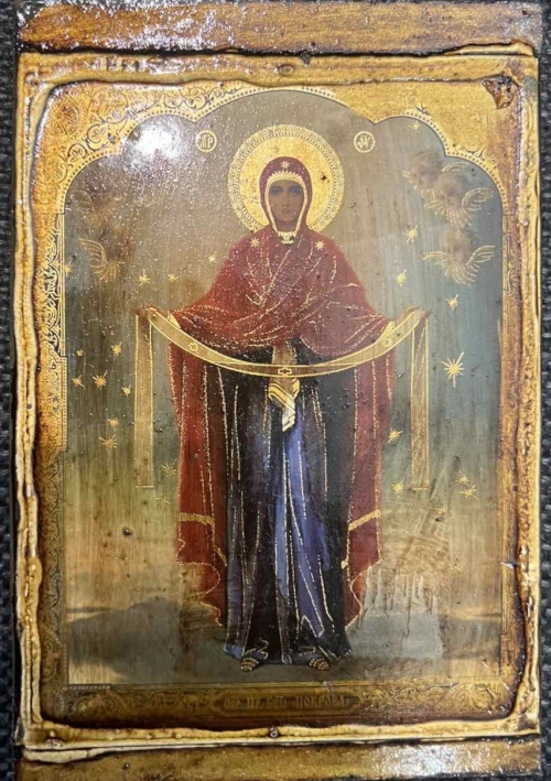 Ікона під старовину Покров Пресвятоі Богородиці 9899