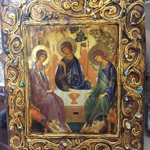 Ікона під старовину Свята Трійця 9893