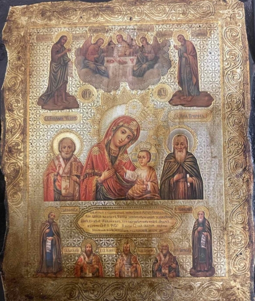 Ікона під старовину Богородиця Колочська 5007