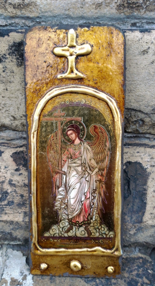 Ікона під старовину Ангел Охоронець 5019